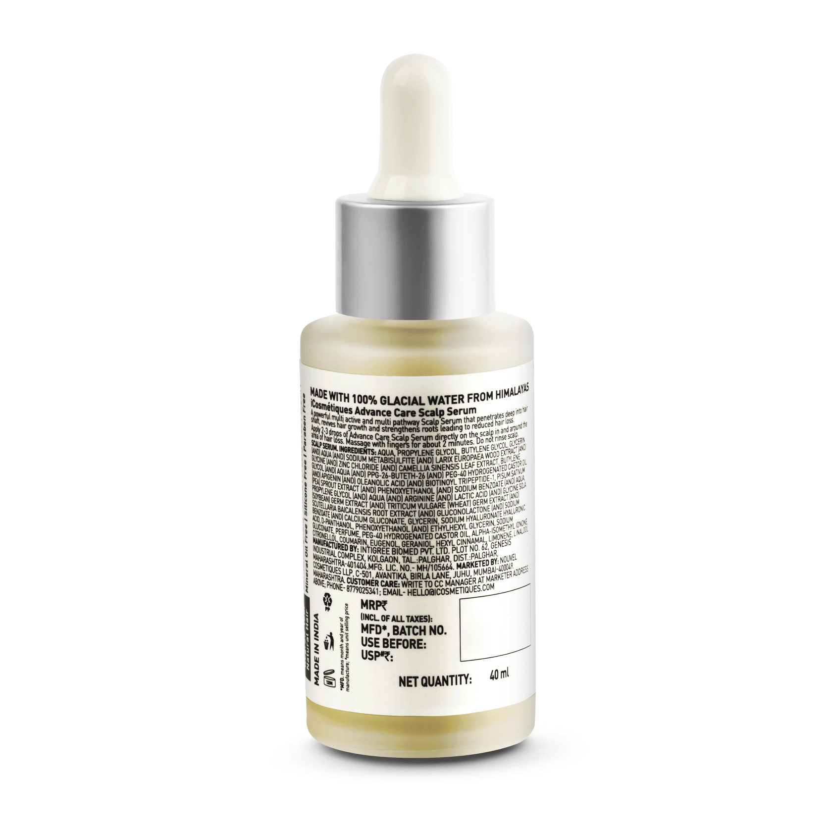 Hair Revival Scalp Serum back of pack