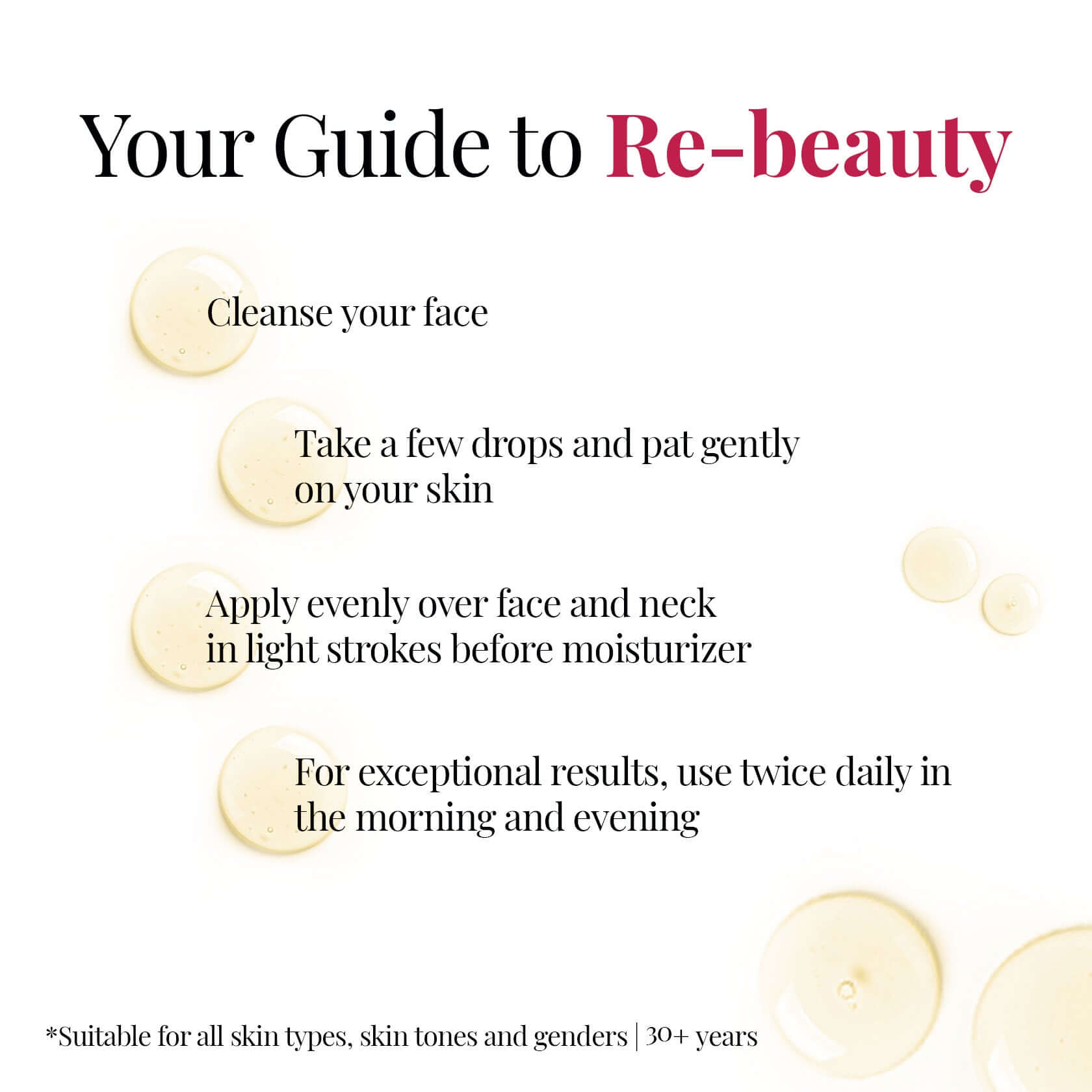 iCosmetiques serum usage instructions