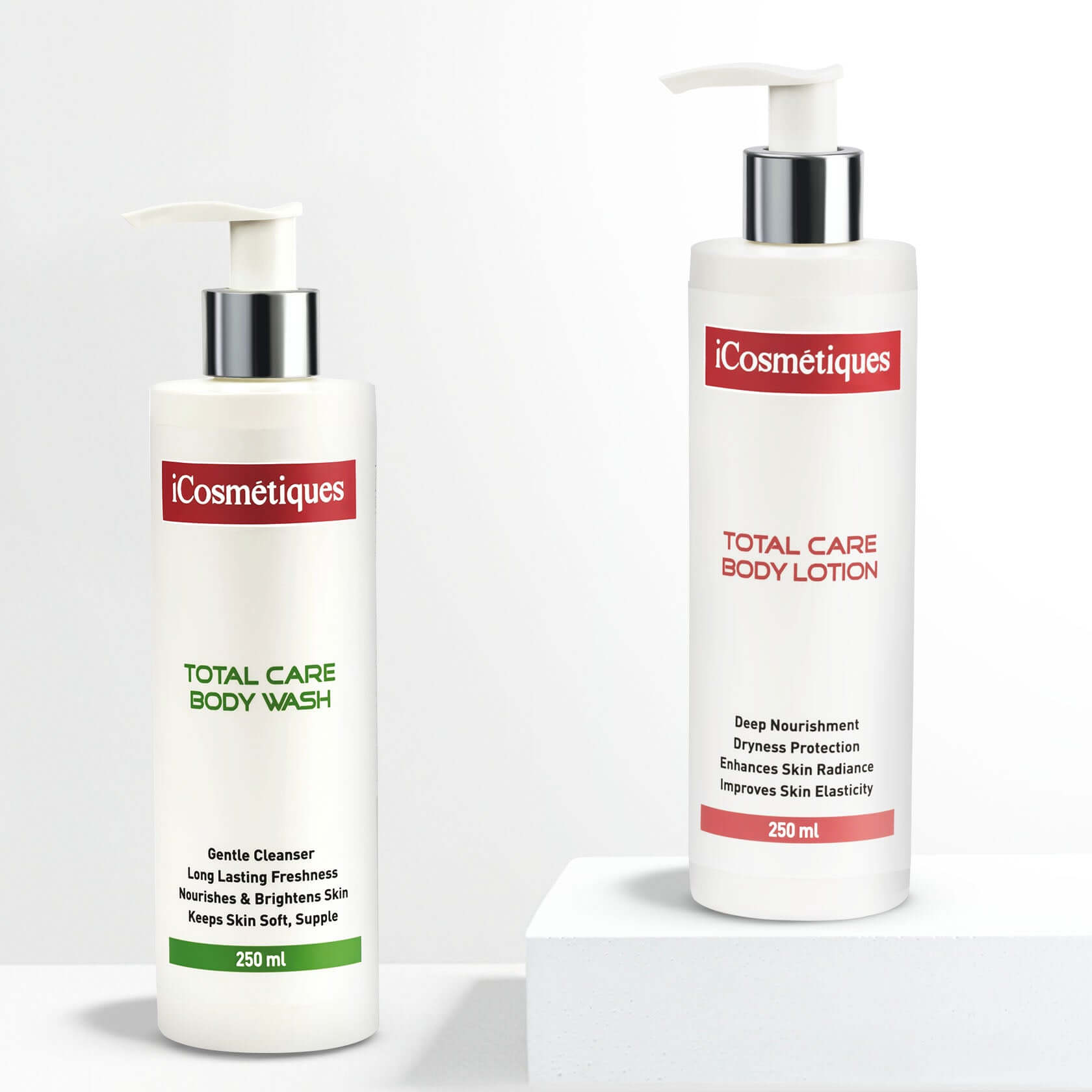 Body Wash and Body Lotion bottle online