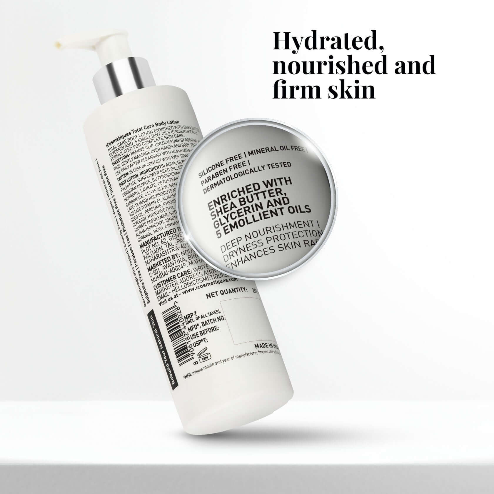 iCosmetiques body lotion product information