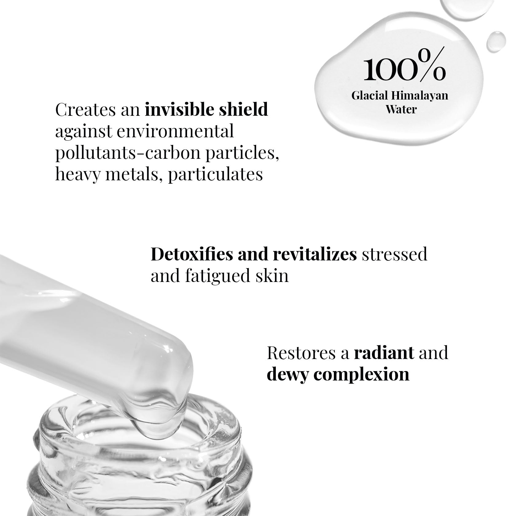 iCosmetiques Pollution Defense Serum USP details on bottle