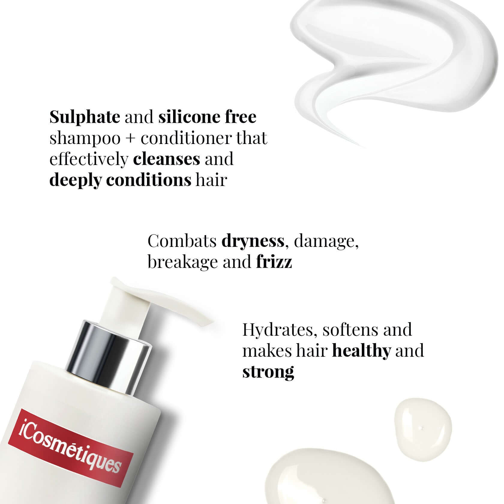 iCosmetiques shampoo and conditioner highlights